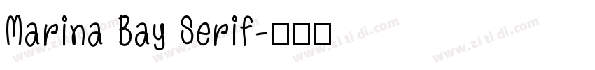 Marina Bay Serif字体转换